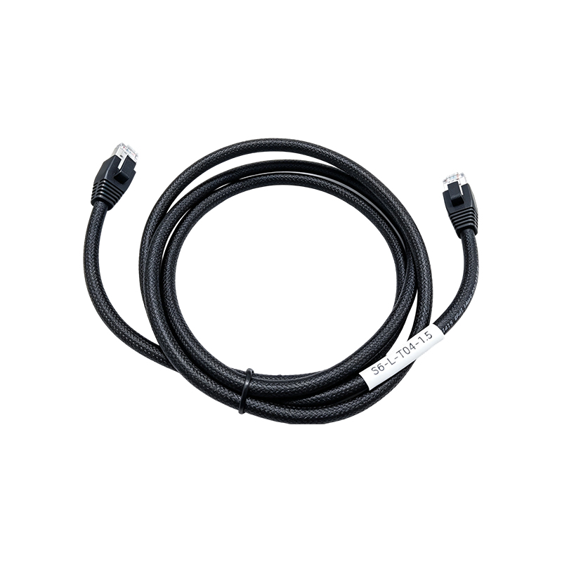 S6-L-T04-1.5 Cábla Ethernet Tionsclaíoch Braided Shielded