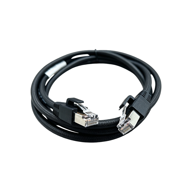 S6-L-T04-1.5 Cábla Ethernet Tionsclaíoch Braided Shielded